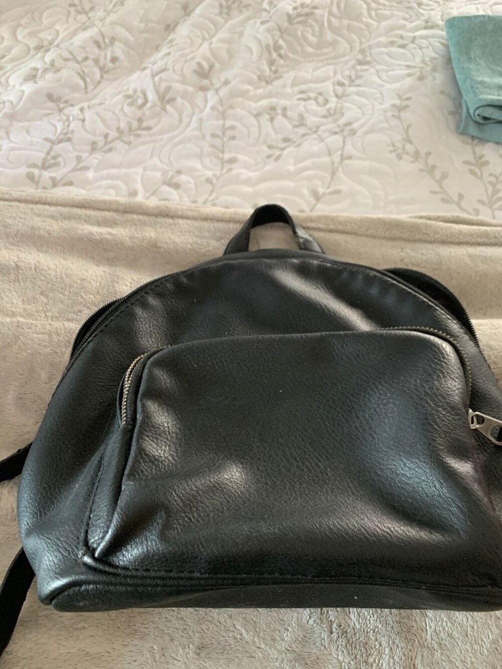 Universal Thread Backpack Black Faux Leather